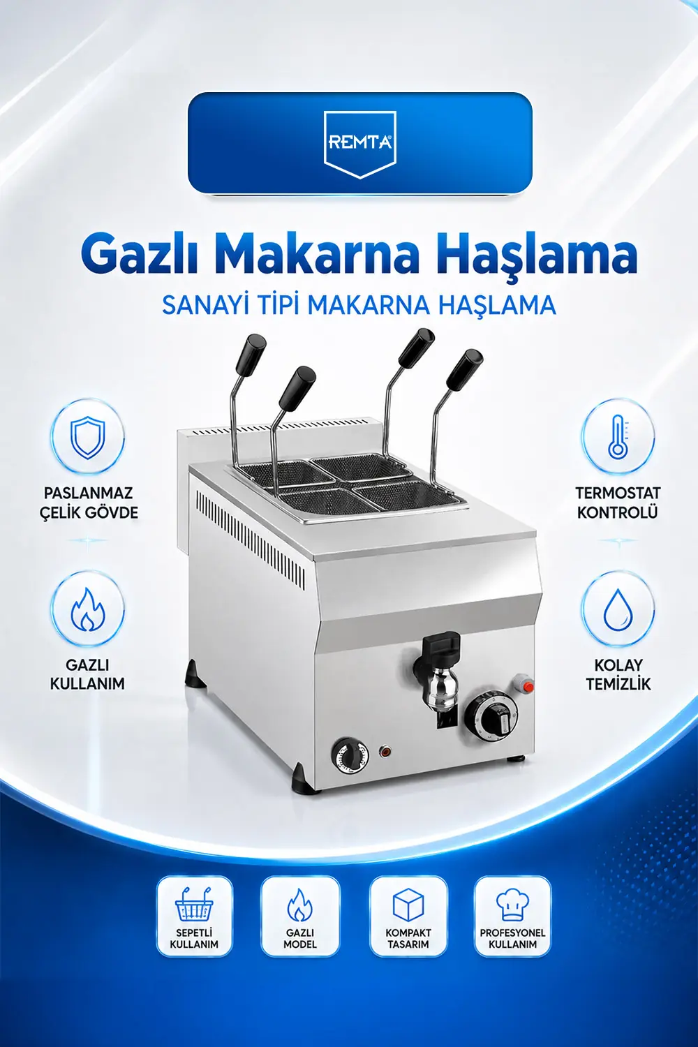 FRİTÖZ - Makarna Haşlama Gazlı CE