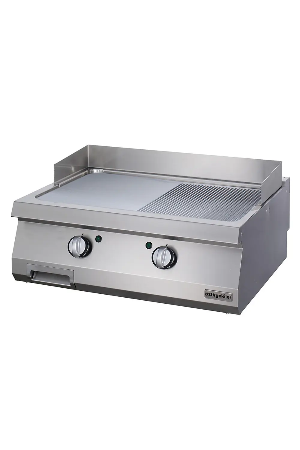 Grill Plate Set Üstü 900 Seri Elektrikli Yarı Oluklu 80x90x30