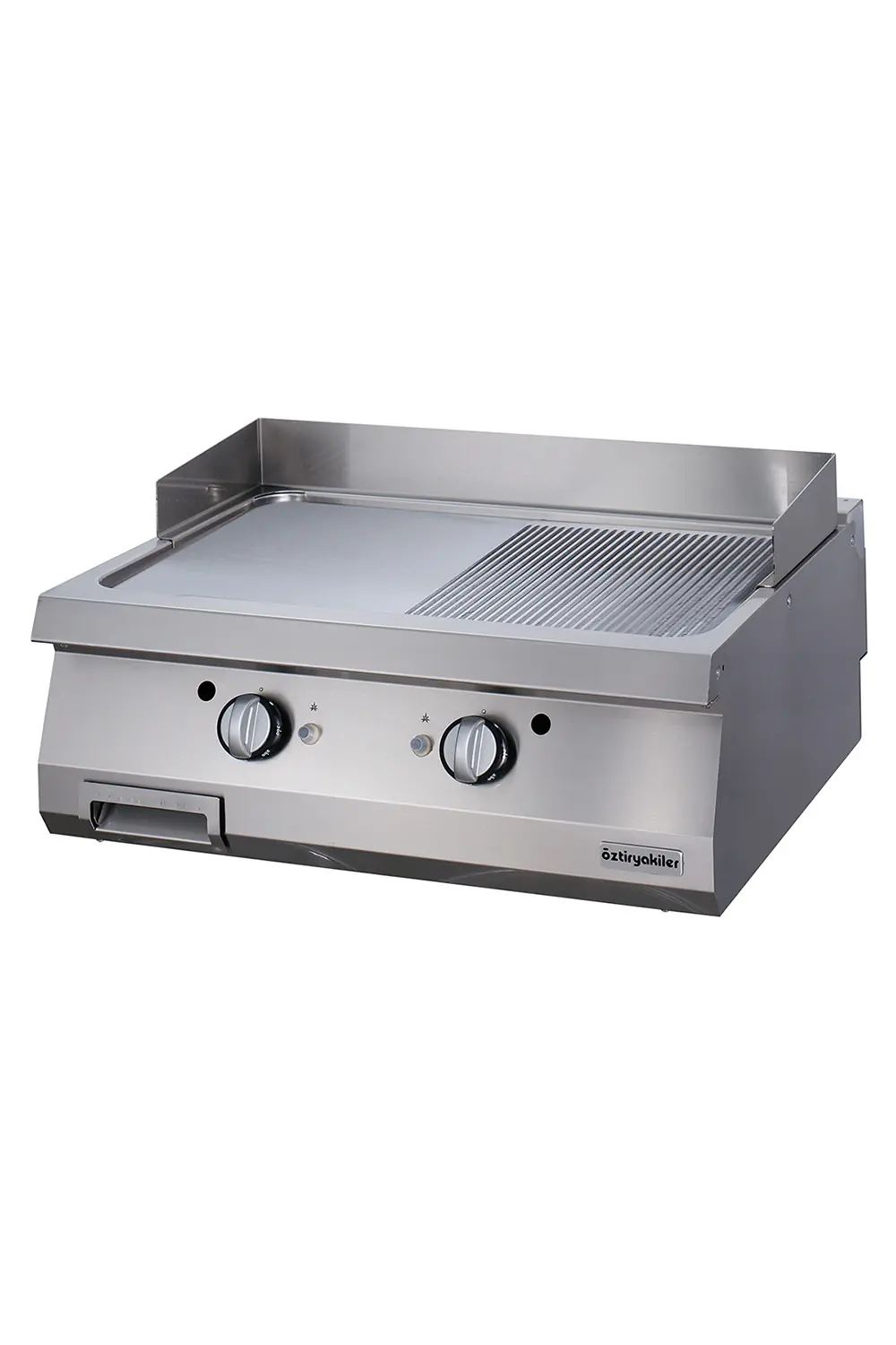 Grill Plate Set Üstü 900 Seri Gazlı Yarı Oluklu 80x90x30