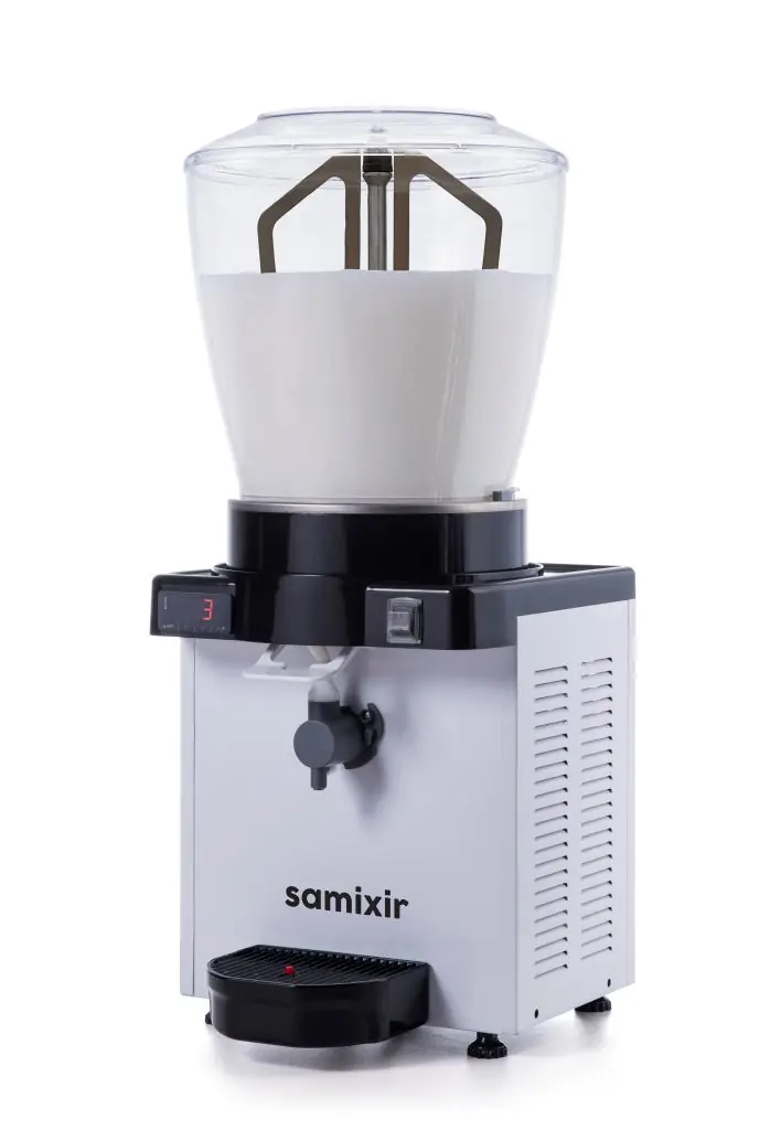 Samixir Panaromik Dijital Köpüklü Ayran Dispenseri (22 Lt) Beyaz