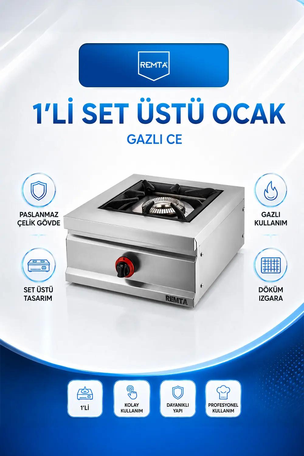 OCAKLAR - 1 li Set Üstü Gazlı CE