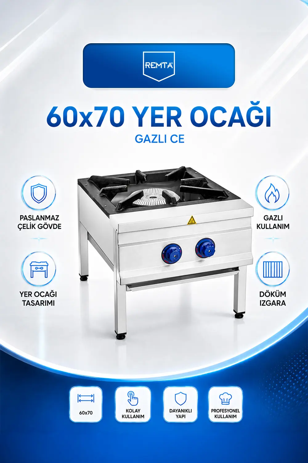 OCAKLAR - 60x70 Yer Ocağı Gazlı CE