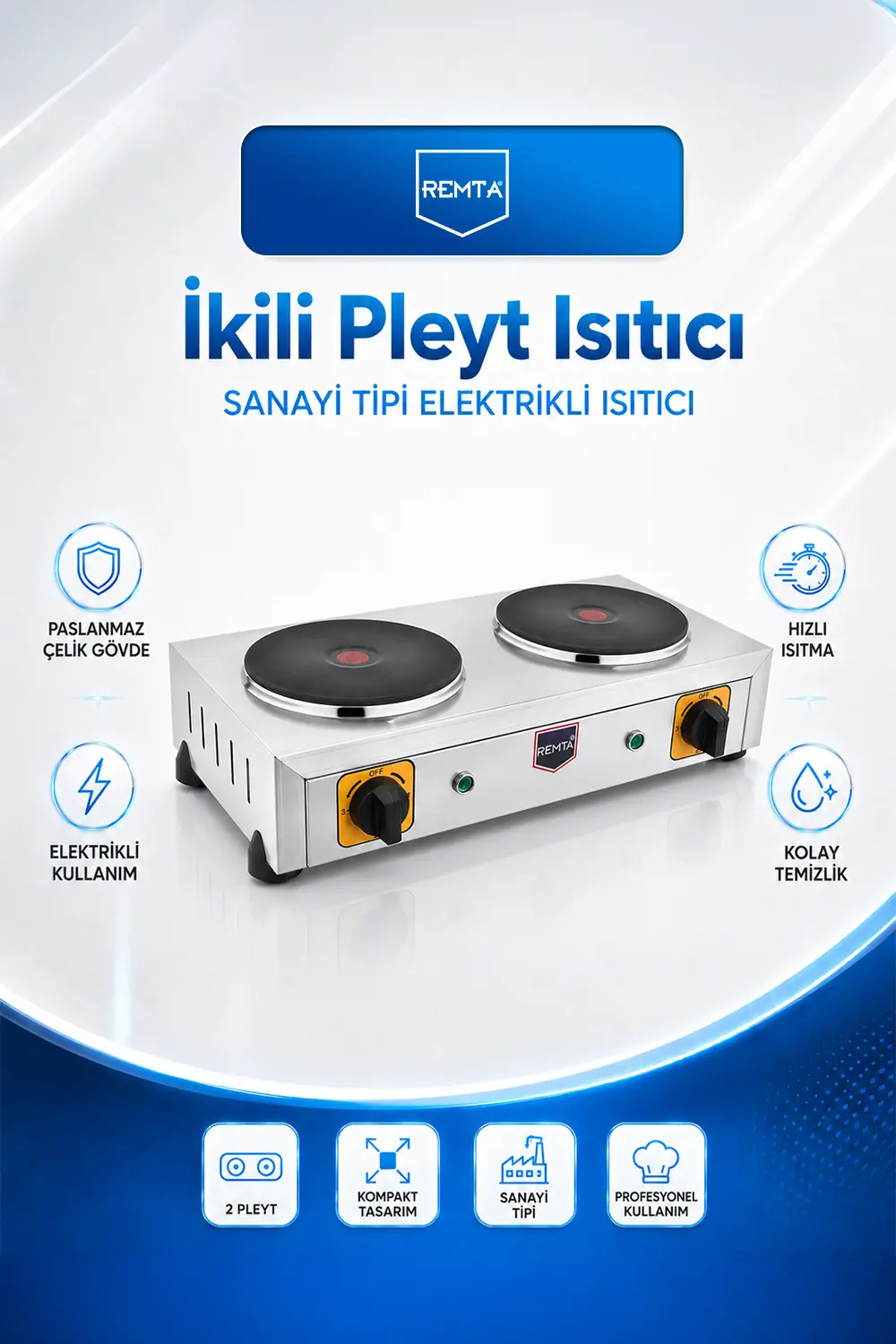 PLEYT ISITICI - İkili Pleyt Isıtıcı