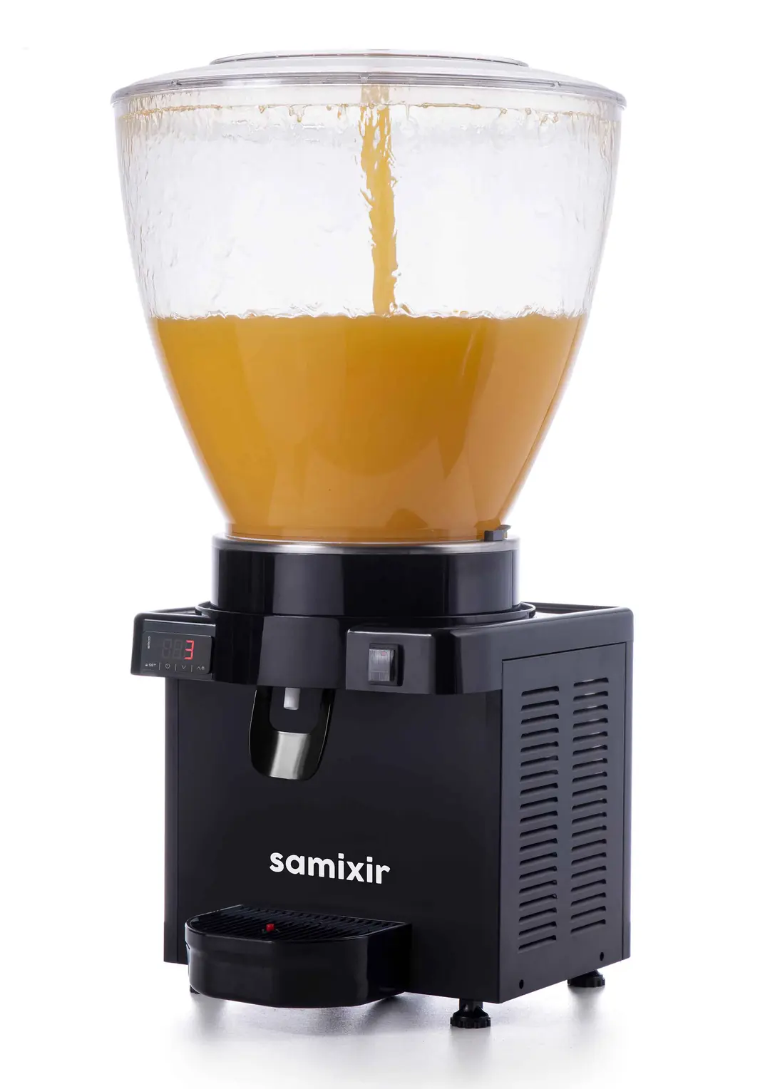 Samixir Panaromik Dijital Soğuk İçecek Dispenseri (40 Lt) Siyah