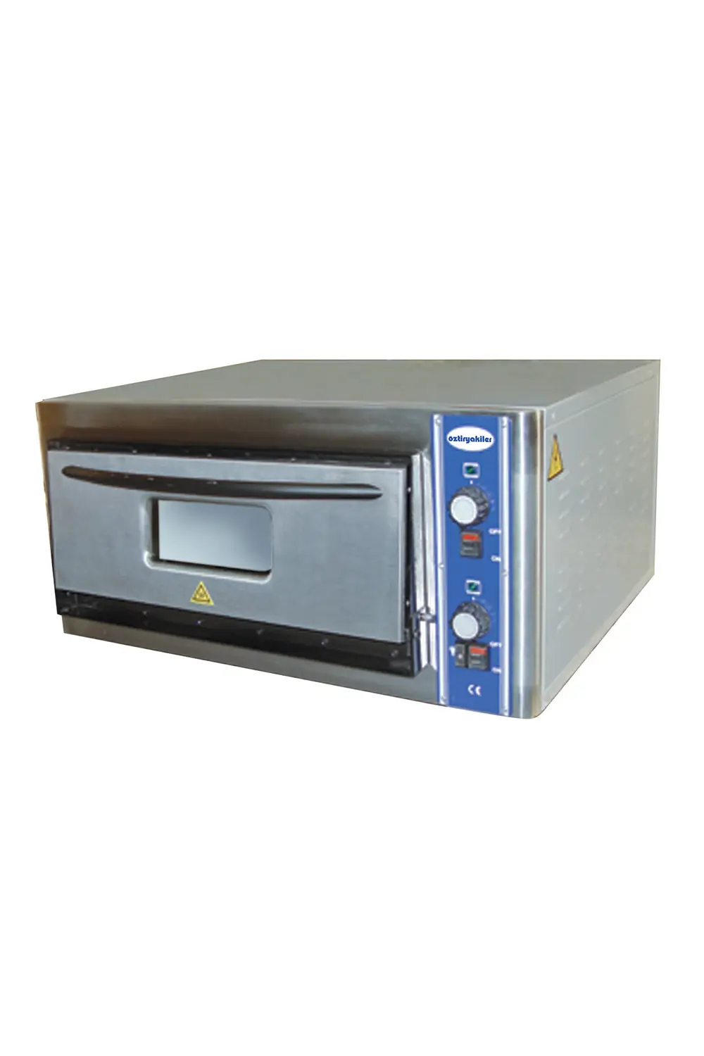 Sanayi Tipi Pizza Fırını 24 cm 6 Pizza Kapasiteli Elektrikli Tek Katlı