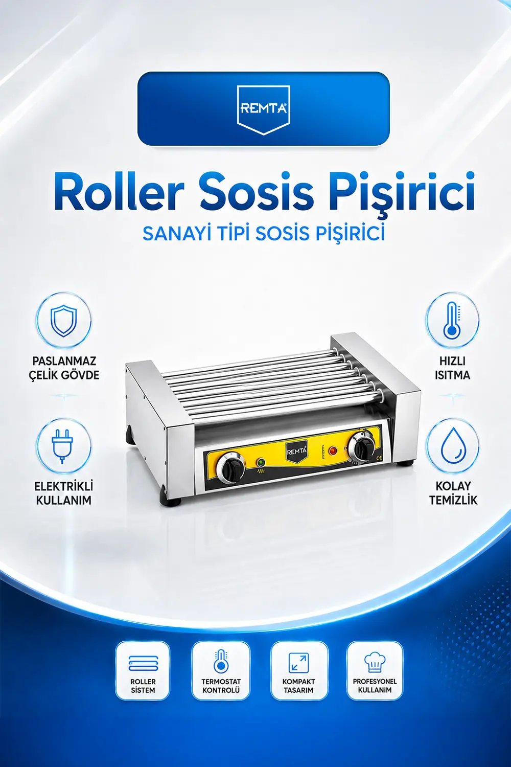 Roller Sosis Pişirici Elektrikli