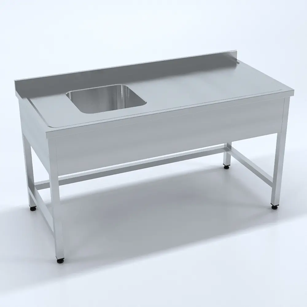 Tek Evyeli Tezgah 200x60x85