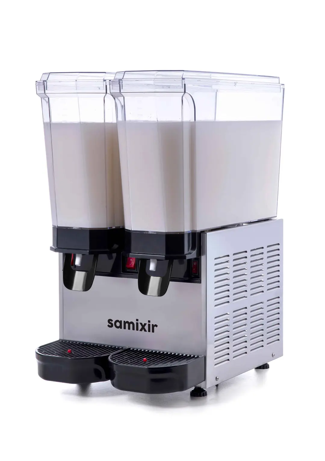 Samixir Klasik Twin Soğuk İçecek Dispenseri (20+20 Lt) Karıştırıcılı, Inox
