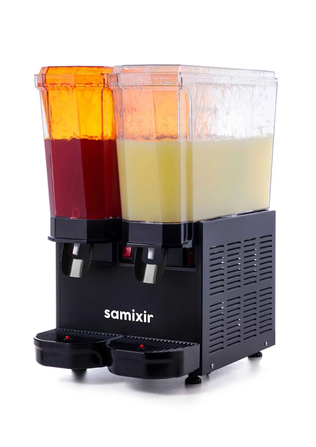 Samixir Klasik Twin Soğuk İçecek Dispenseri (20+20 Lt) Fıskiyeli, Siyah
