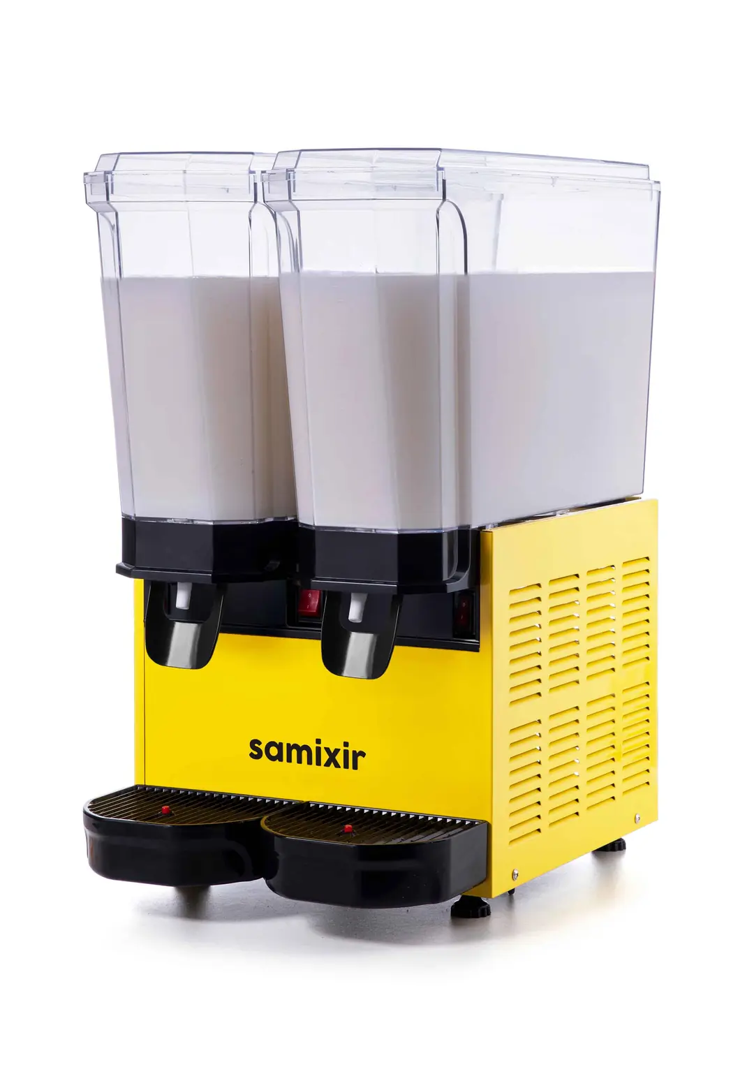 Samixir Klasik Twin Soğuk İçecek Dispenseri (20+20 Lt) Karıştırıcılı, Sarı