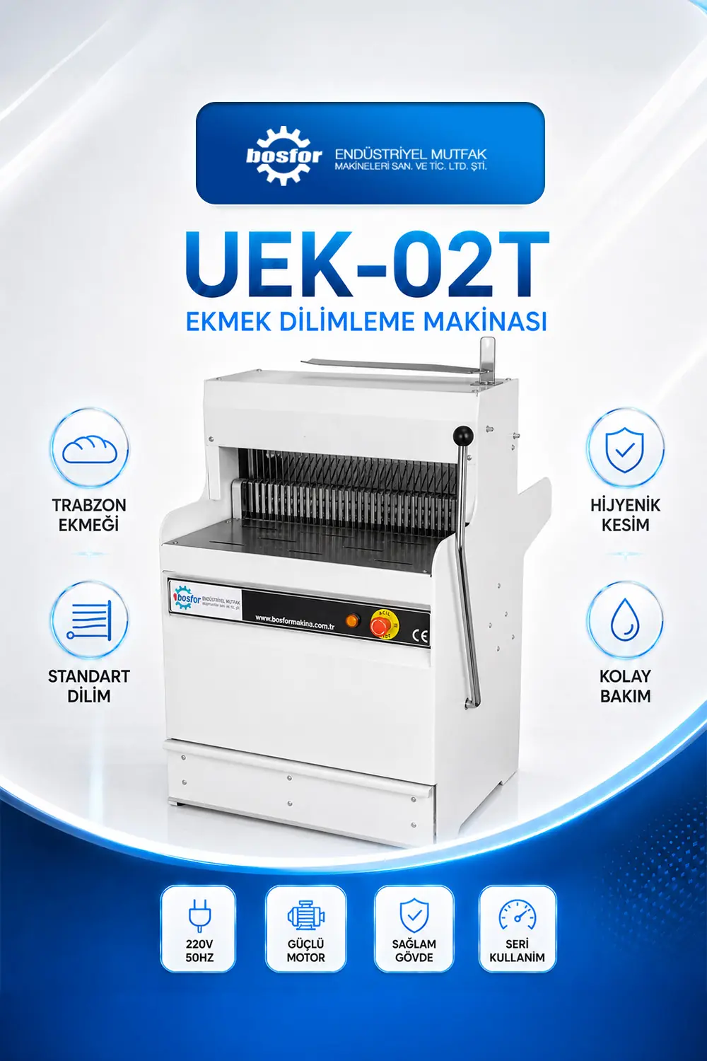 UEK-02T EKMEK DİLİMLEME MAKİNASI