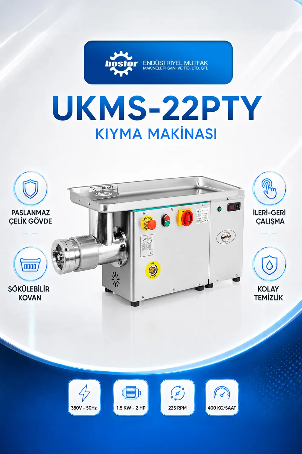 UKMS-22PTY KIYMA MAKİNASI